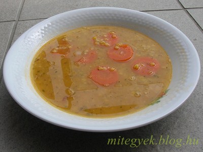 Vöröslencse leves (tejmentes, tejfehérje mentes, laktózmentes, szójamentes, gluténmentes, tojásmentes)